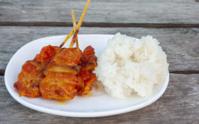 ข้าวเหนียวหมูปิ้งกี่แคล