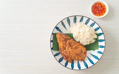 ข้าวเหนียวไก่ทอดกี่แคล